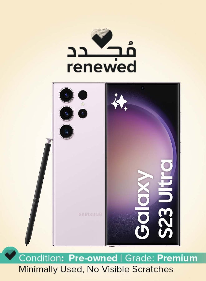 Compare Renewed  Galaxy S23 Ultra 5G Single SIM +eSIM Lavender 12GB RAM 256GB  International Version at KSA Price
