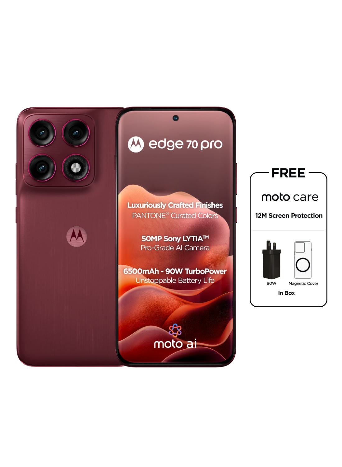 Edge 70 Pro Dual SIM 5.5G PANTONE Zinfandel…
