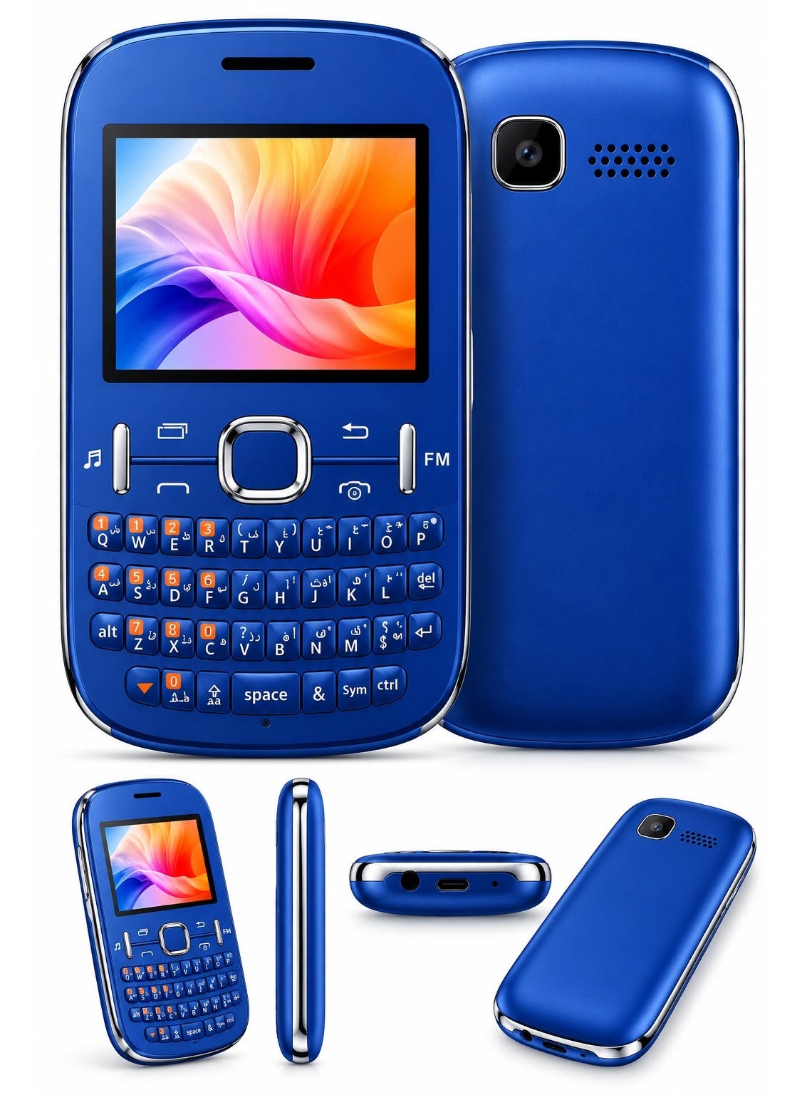 Compare MHorse Asha 200 Pro feature phone four SIM cards quadSIM simultaneouslyBlue at KSA Price