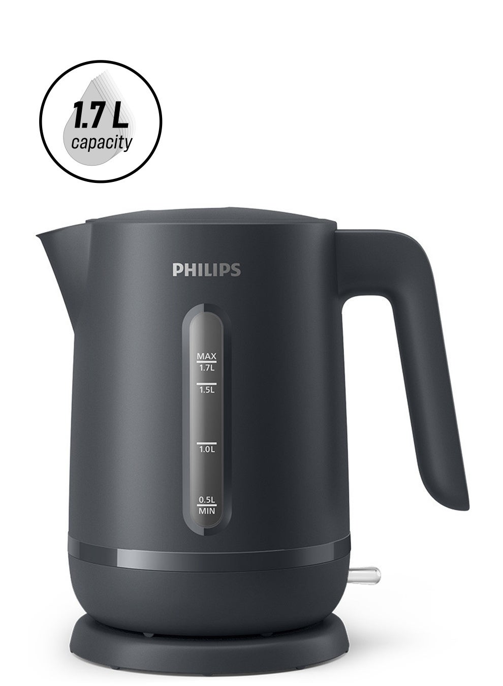 Compare 1000 Series Electric Kettle Concealed,Stainless Steel Heating Element.BoilDry Protection For Safety,Removable Filter For ScaleFree Water And Perfect Drinks,Cordless Kettle With 360° Pirouette Base,Spring Lid For Easy Refilling 1.7 L 2200 W HD93149 at KSA Price