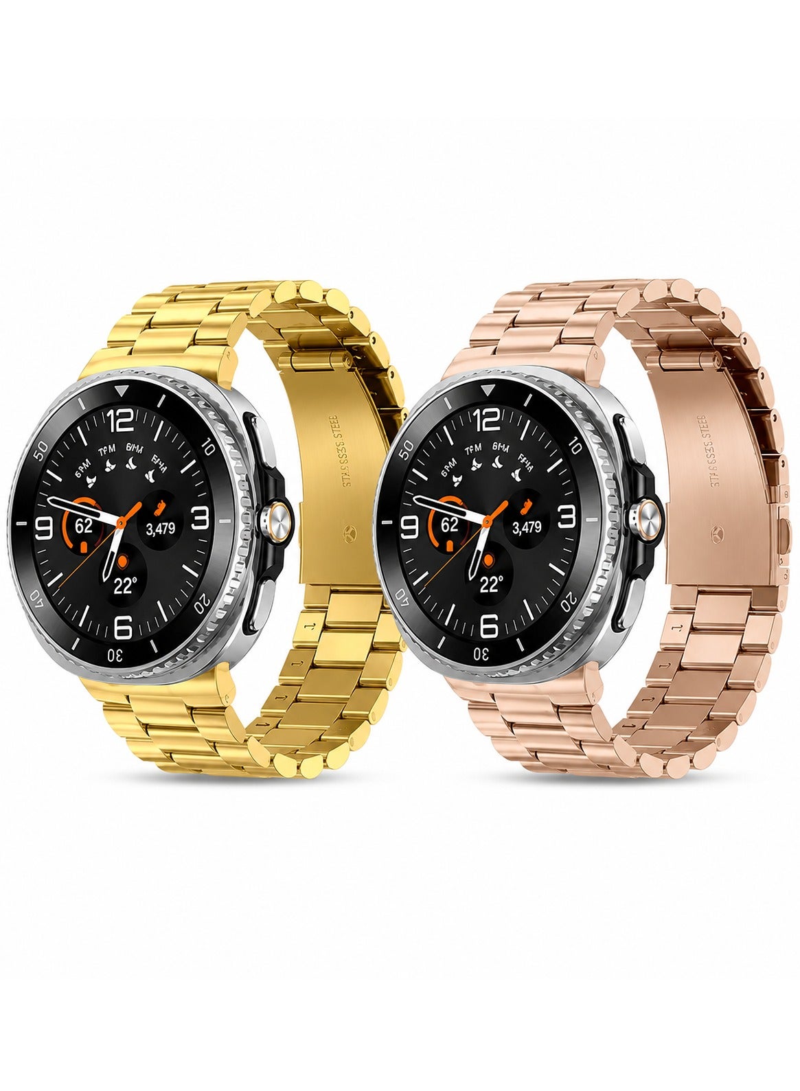 (Pack of 2) Metal Band Compatible with Samsung…