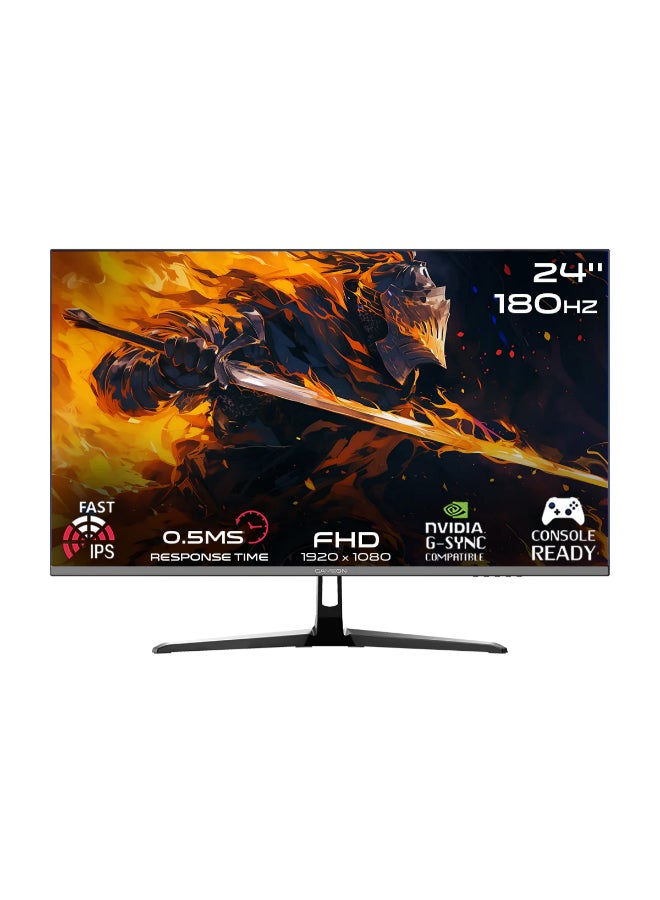 Compare 24 inches FHD, 180Hz, 0.5 ms, HDMI 2.0 Gaming Monitor, Adaptive Sync And GSync Compatible Fast IPS Slim Bezel GOPS24180IPS Black at KSA Price