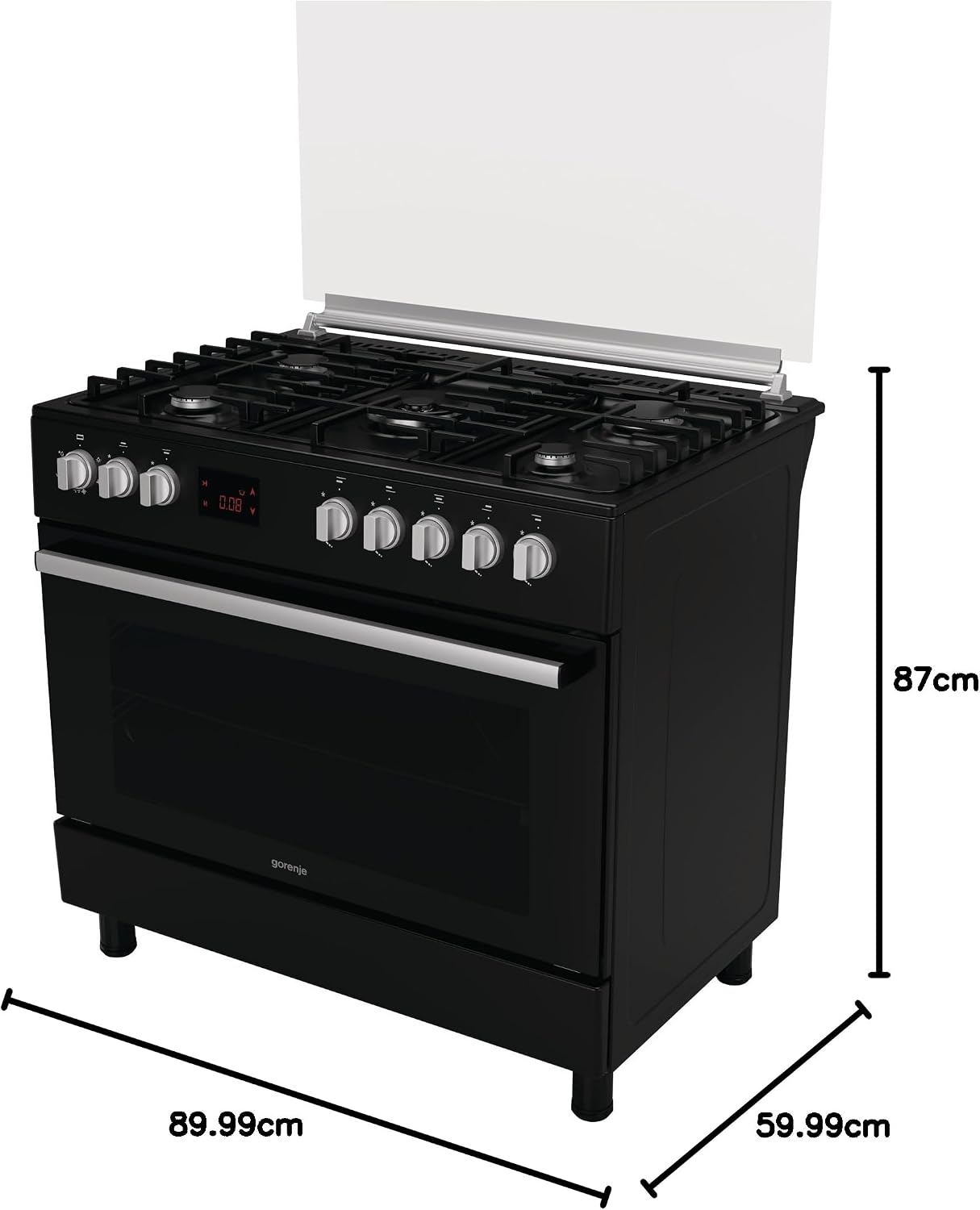Gorenje GGI9C20B, 90 cm Freestanding Gas…
