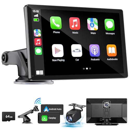 HAUXIY Wireless Apple Carplay Screen for Car…