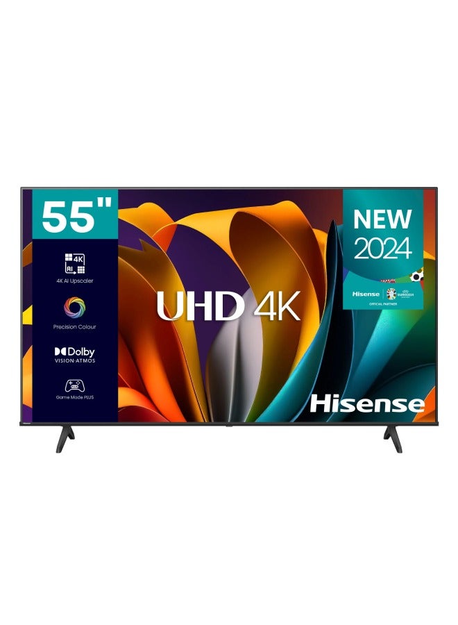 Compare 55 inch,4K, UHD, VIDAA Smart TV, 55inch, Dolby Vision, Game Mode Plus, DTS Virtual X, TV Voice Control, Dual Volume Control 55A6N Black at KSA Price