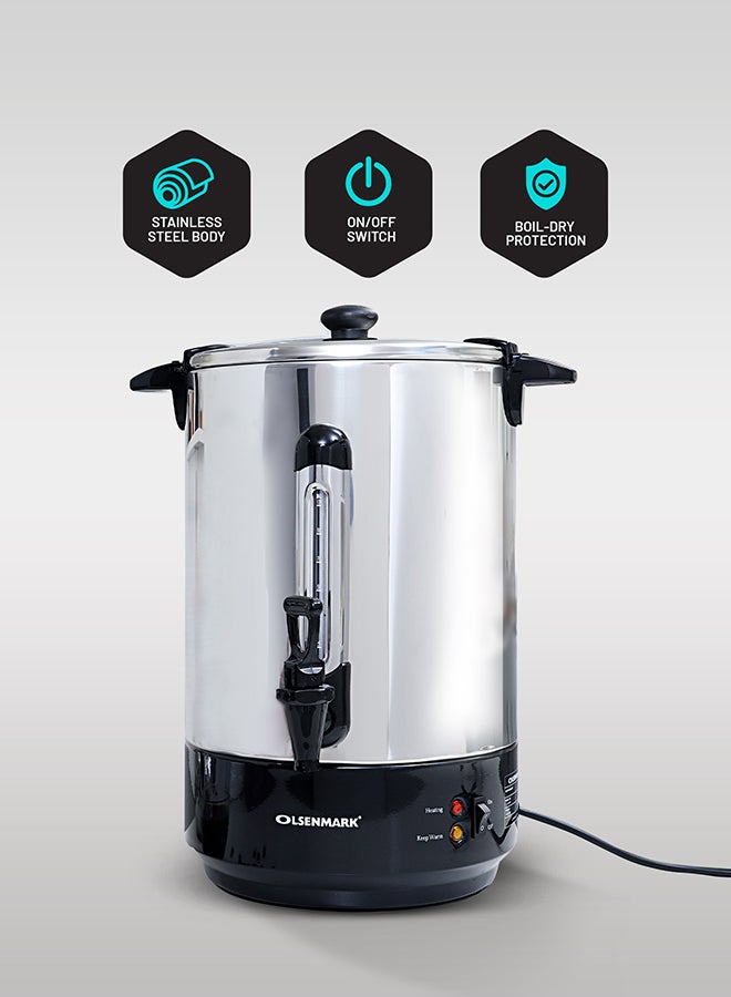 Compare Stainless Steel Water Boiler, Kettle Boil Dry Protection, Cool Touch Handles  Indicator Lights  Keep Warm Function  Automatic Turn Off OMK2312 BlackSilver at KSA Price