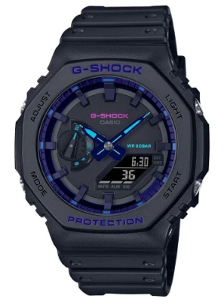 Compare Mens AnalogDigital Watch Black Resin Band Watch GA2100VB1ADR at KSA Price