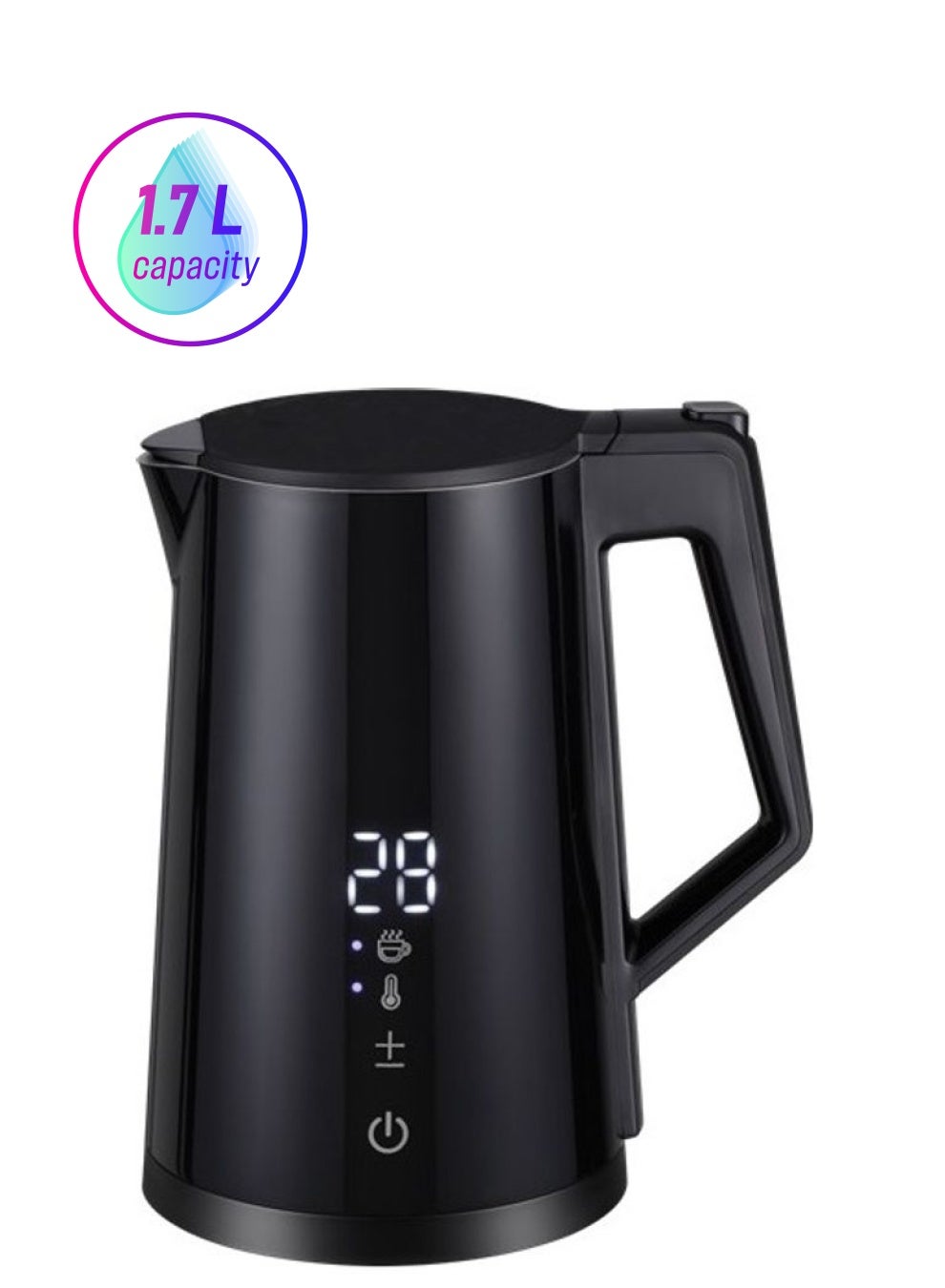Compare Smart Kettle, Capacity With Digital Temp Display 1.7 L 2200 W DEK815E Black at KSA Price