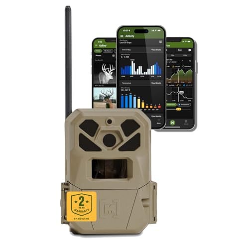 Compare Moultrie Edge 2 Pro Cellular Trail Camera  Auto Connect Nationwide 4G LTE  On Demand 40MP Photo  1440P Video with HD Audio  Ai False Trigger Elimination  100 Ft Detection Range  NoGlow Flash at KSA Price