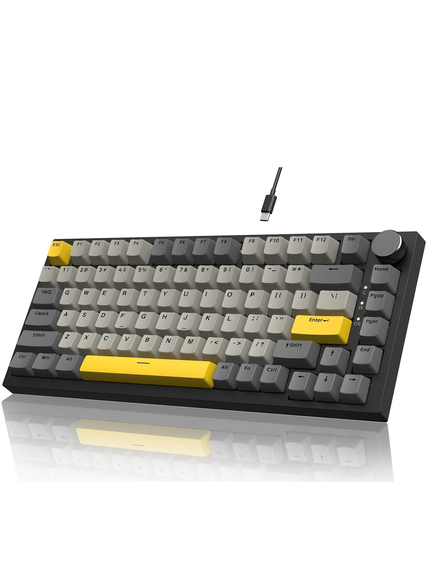 AK820 Gaming Keyboard,75% Gasket-mounted Mechanical…