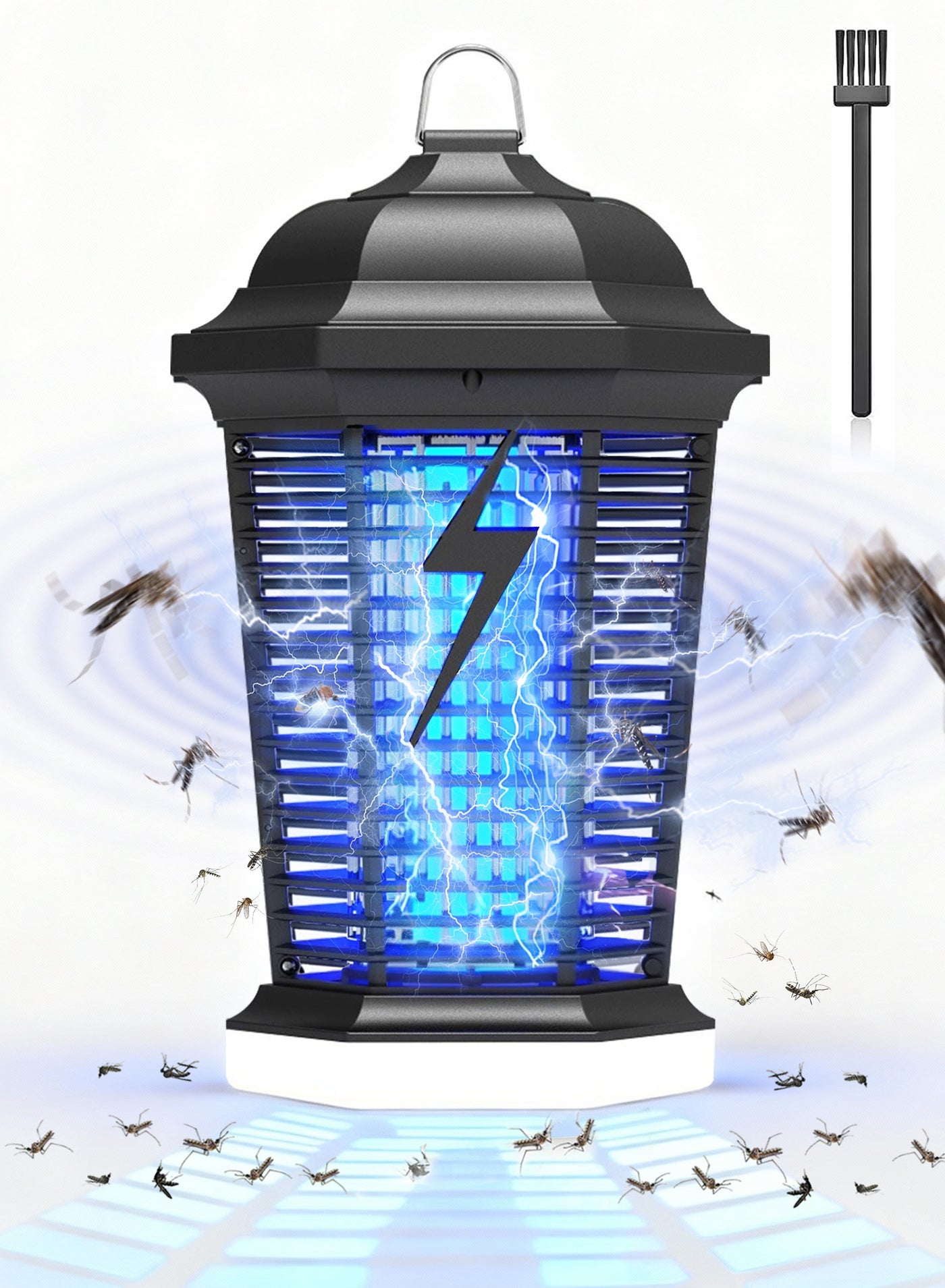 Outdoor Electric Mosquito Racket with LED Light…