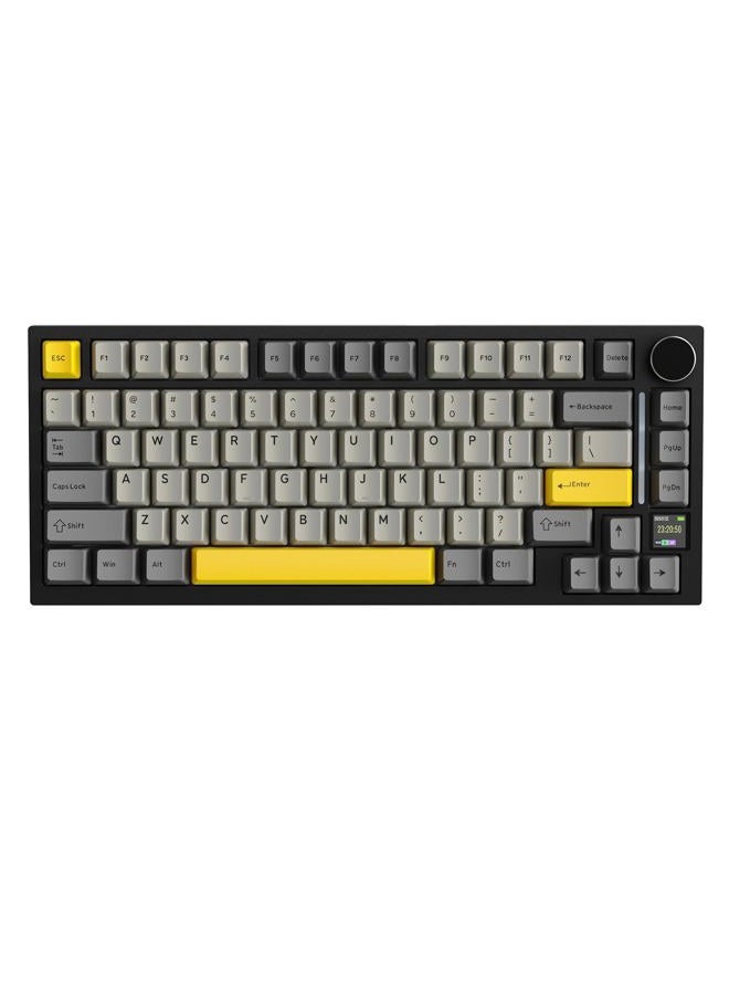 Compare X820 Ultra Wireless Gaming Mechanical Keyboard with TFT Smart Display&Knob,75% Hot Swappable Custom GasketMounted Keyboard,TriModeWire2.4GHzBTStar Black&Shark Switch at KSA Price