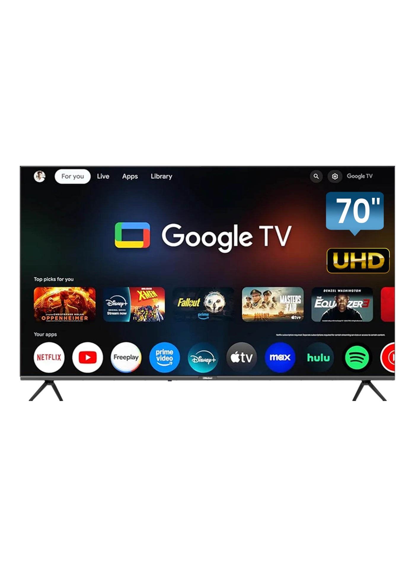 70-Inch UHD 4K Smart DLED TV 3840x2160 Resolution,…