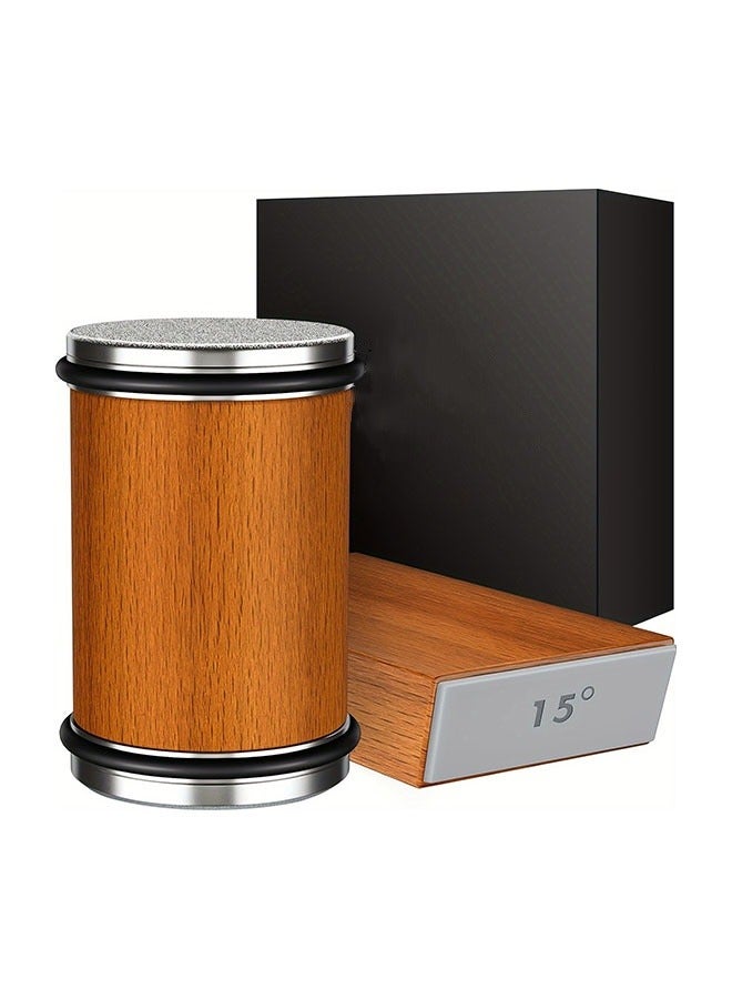 Compare Knife Sharpener Tool, Rolling Knife Sharpeners Kit, Kitchen Knivies Sharpener With Diamond And Ceramic For Steel, Knife Sharpening With 15 And 20°, Angle Base For Kitchen Knives, Selected Present For Kitchen Enthusiasts at KSA Price