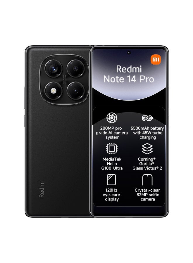 Redmi Note 14 Pro 4G Midnight Black 8GB…