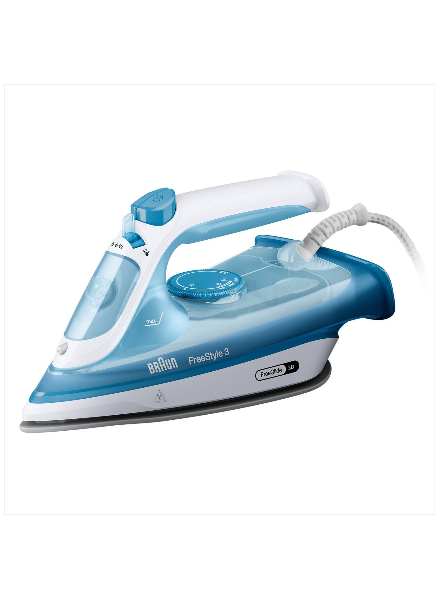 Compare FreeStyle 3 Steam Iron with 3D FreeGlide Technology, SuperCeramic Sole, Ultimate FastClean, Automatic ShutOff, Tank 270 ml 2400 W FI3144BL White at KSA Price