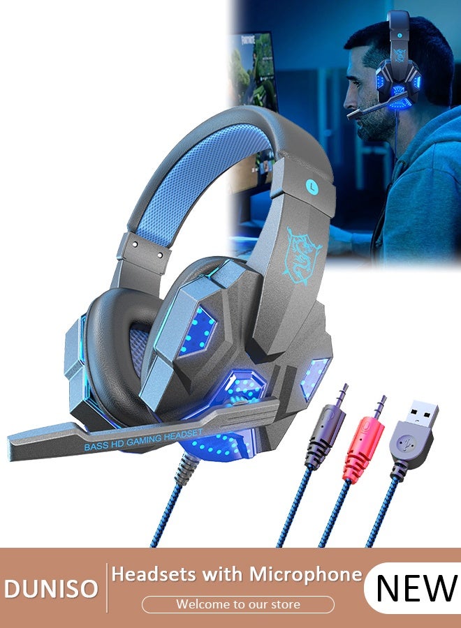 Luminous Gaming Headset PC Headset for PS5,…