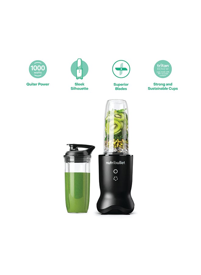 Compare nutribullet Ultra 1000W HighSpeed Blender, MultiFunctional, Quiet Motor, Tritan™ Renew Cups, Rapid Extractor Blades, BPAFree, ShatterResistant, Glow Interface, 700 ml,  NBU500AK, 1Year Warranty, Dark Grey 700 ml 1000 W NBU500AK All Black 700 ml 1000 W NBU500AK All Black at KSA Price
