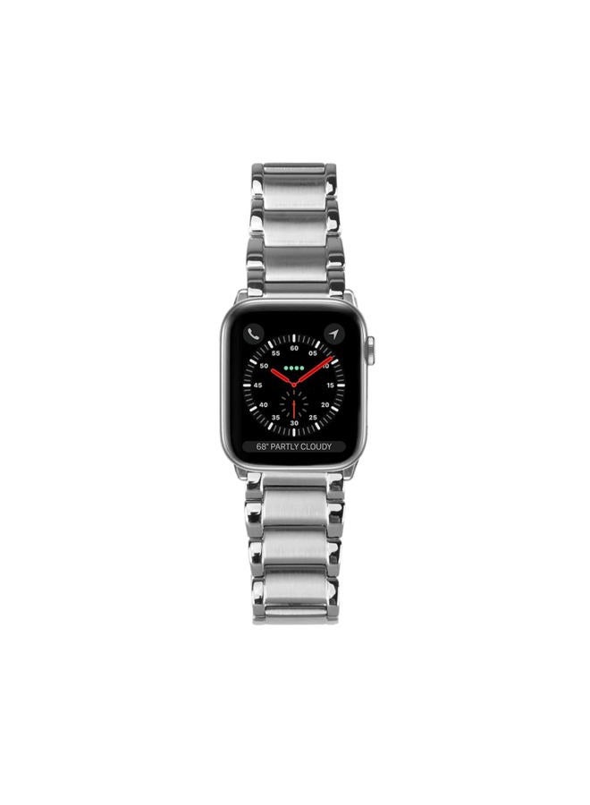 Compare Link Bracelet Watch Band Premium Stainless Steel Compatible with Apple Watch Series 19, SE  38mm40mm41mm  Silver at KSA Price