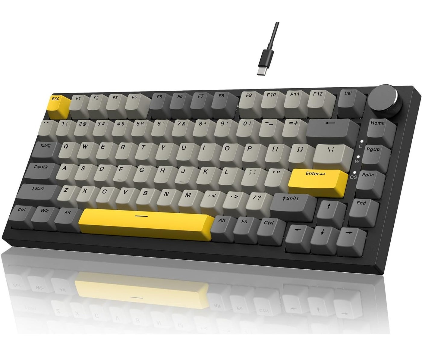 AK820 Gaming Keyboard,75% Gasket-mounted Mechanical…