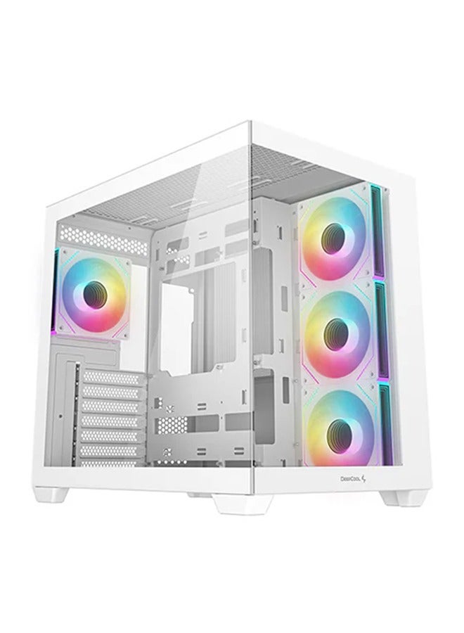 Compare CG530 4F WH ATX Mid Tower Chassis – Tempered Glass, Dual USB 3.0, USB TypeC, 7 Expansion Slots, 3x120mm ARGB Fans PWM, Magnetic Dust Filters, 45mm Cable Management, ATXMicroATXITX Support, 410mm GPU, 160mm CPU Cooler, Radiator Support Top: 120 at KSA Price