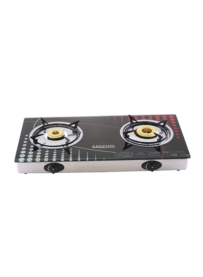 Double Burner Gas Stove With FFD KNGC6014 Multicolour