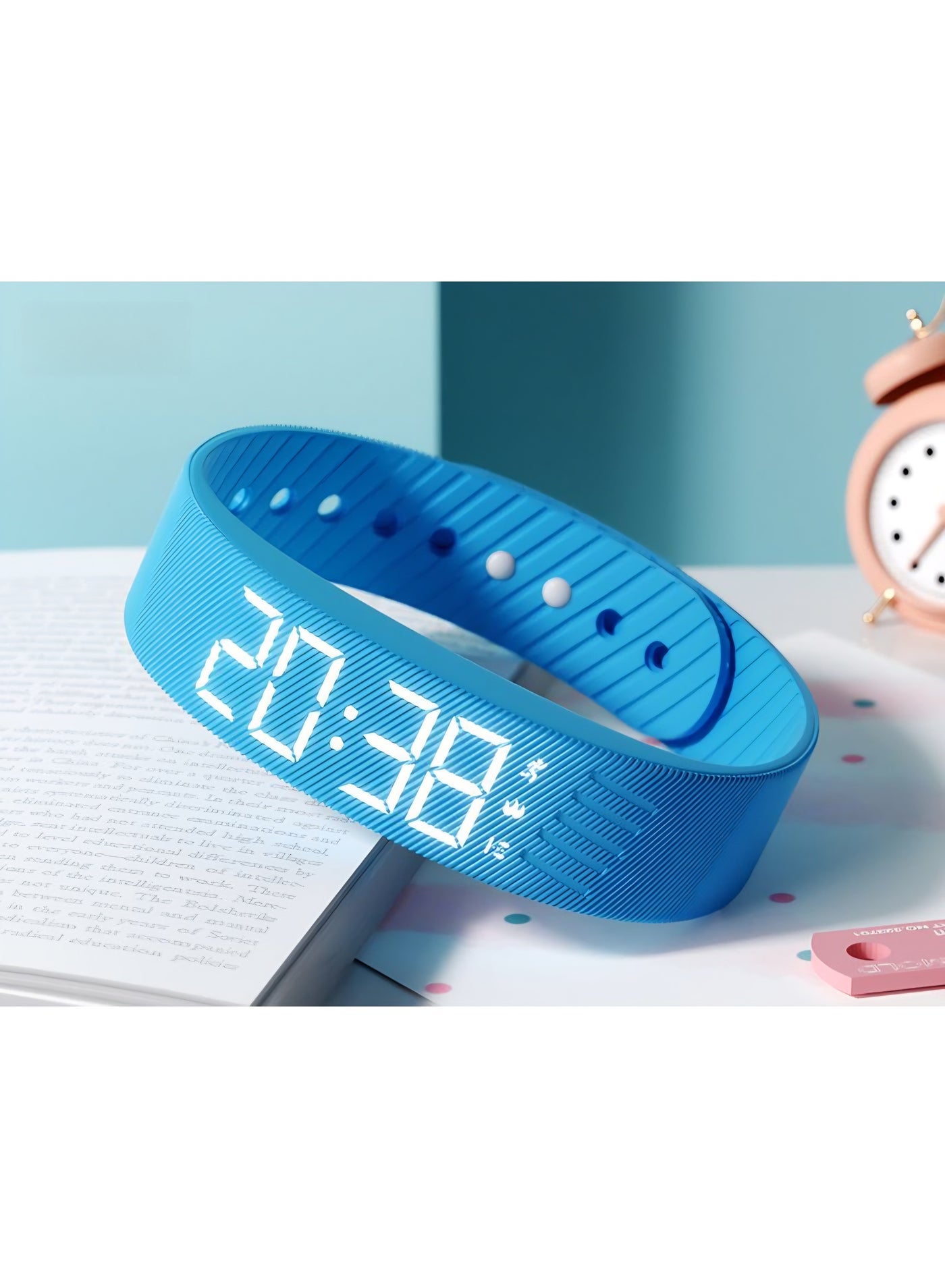 Digital Wristwatch with Large Time Display & Fitness…