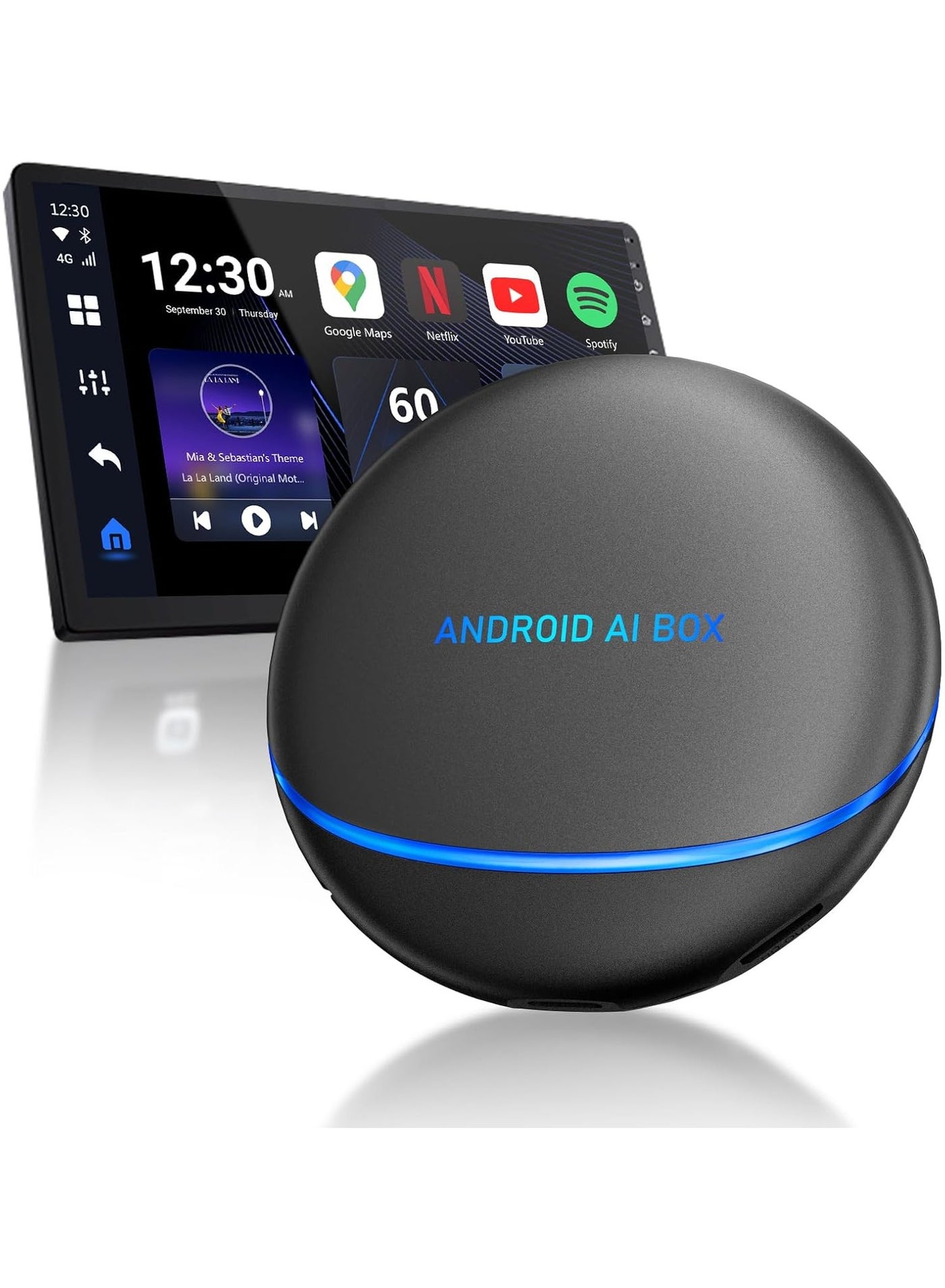 Compare Carplay Box Streaming Device For Car 8+128GB Ai Magic Carplay Box with Split Screen & Integrated Navigation, Android 12, HDMI Output at KSA Price