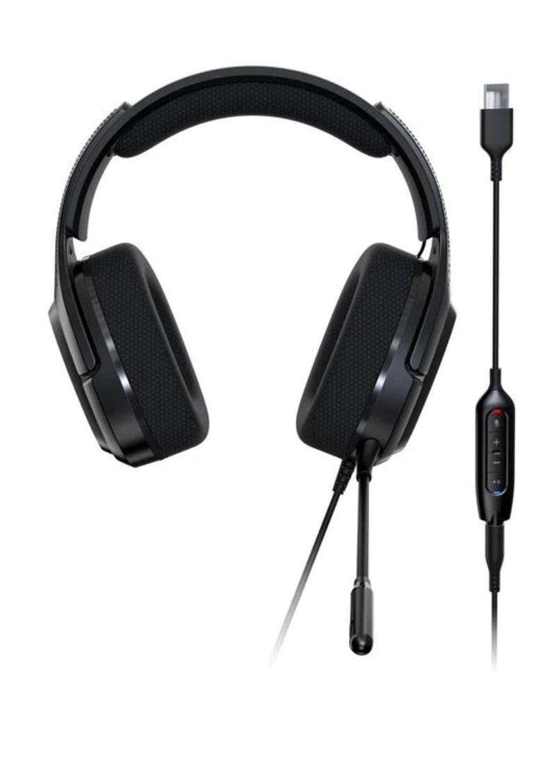 Compare Predator Galea 365 Gaming Headset 7.1ch Surround Sound Wired Stereo Mini Jack Connection USB Connection Omnidirectional Noise Cancelling Audio Control Box Detachable Microphone PC iOS Android PS4 PS5 at KSA Price