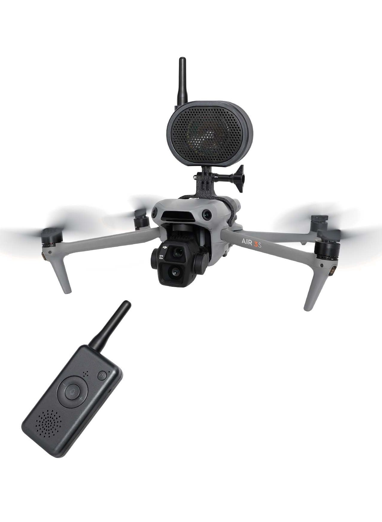 Compare For DJI AIR33S Drone Intercom Speaker – HighPower Loudspeaker, LongDistance 120dB, Lightweight ABS, Quick Installation at KSA Price