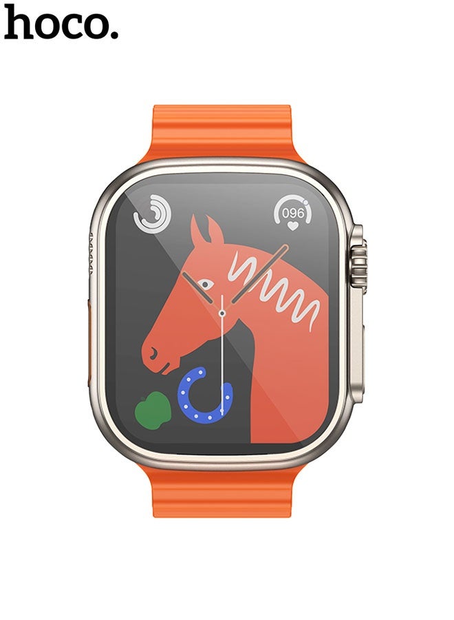 HOCO Y12 Smart Sports Watch (Call Version) Orange/Gold