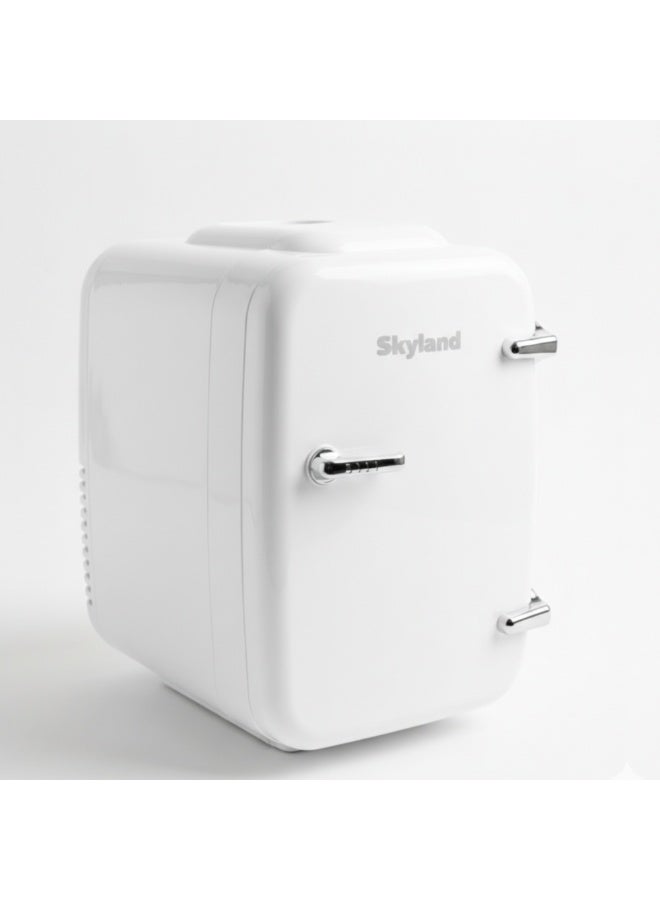 Compare Skyland Mini Fridge 4L  6 Can – Portable Cooler & Warmer for Skincare, Cosmetics, Food & Drinks – Quiet, Energy Efficient Personal Beauty Fridge for Home, Office, Car & Travel White at KSA Price