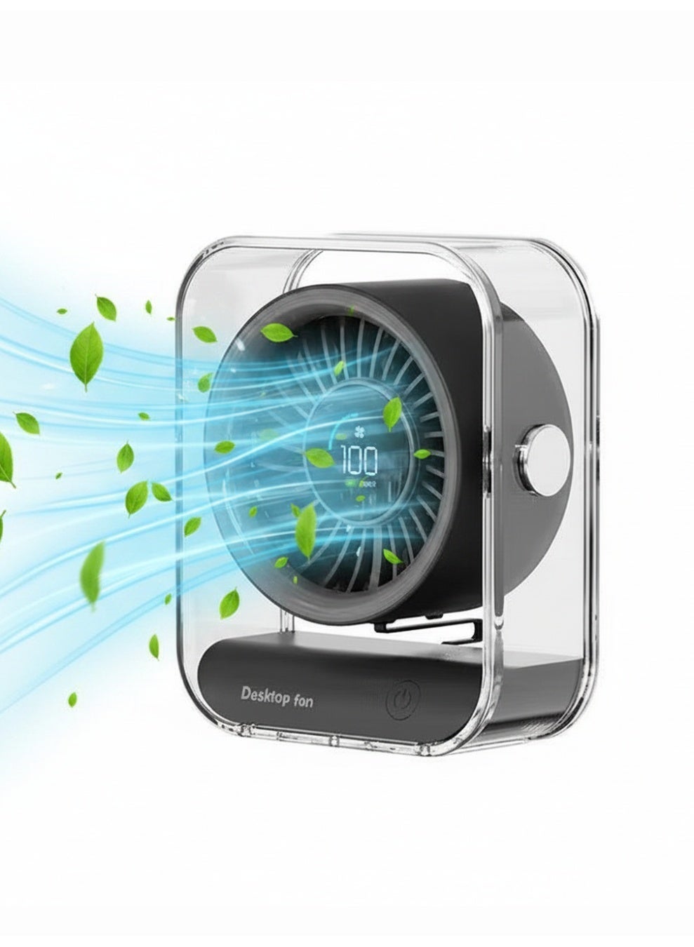 Compare Desktop Table Fan,Portable Mini Fan,Smart Fan with LED Digital DisplayAdjustable Wind Speed & Tilt Angle, Quiet Brushless Motor, Type‑C USB Charging,for Home, Office, Travel & Outdoor at KSA Price