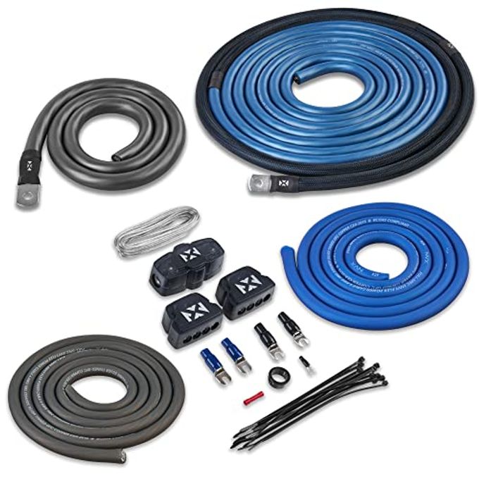 True 1/0 Gauge Awg 100% Ofc Dual Amplifier…