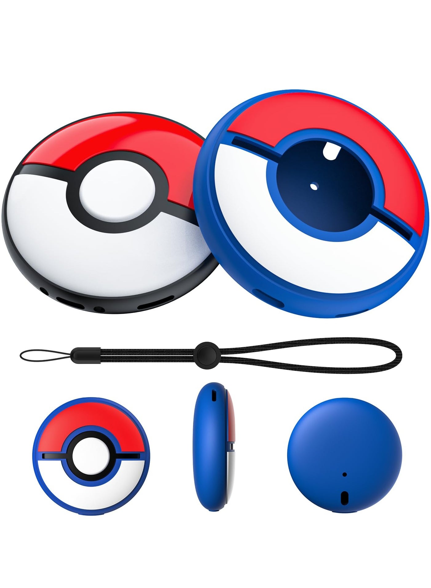 Compare Protective Case for Pokémon GO Plus +, Waterproof Silicone Protective Case with Excellent Tactile Sensation, Protective Hard Case with Hand Strap, TPU Shockproof Protective Cover Case at KSA Price