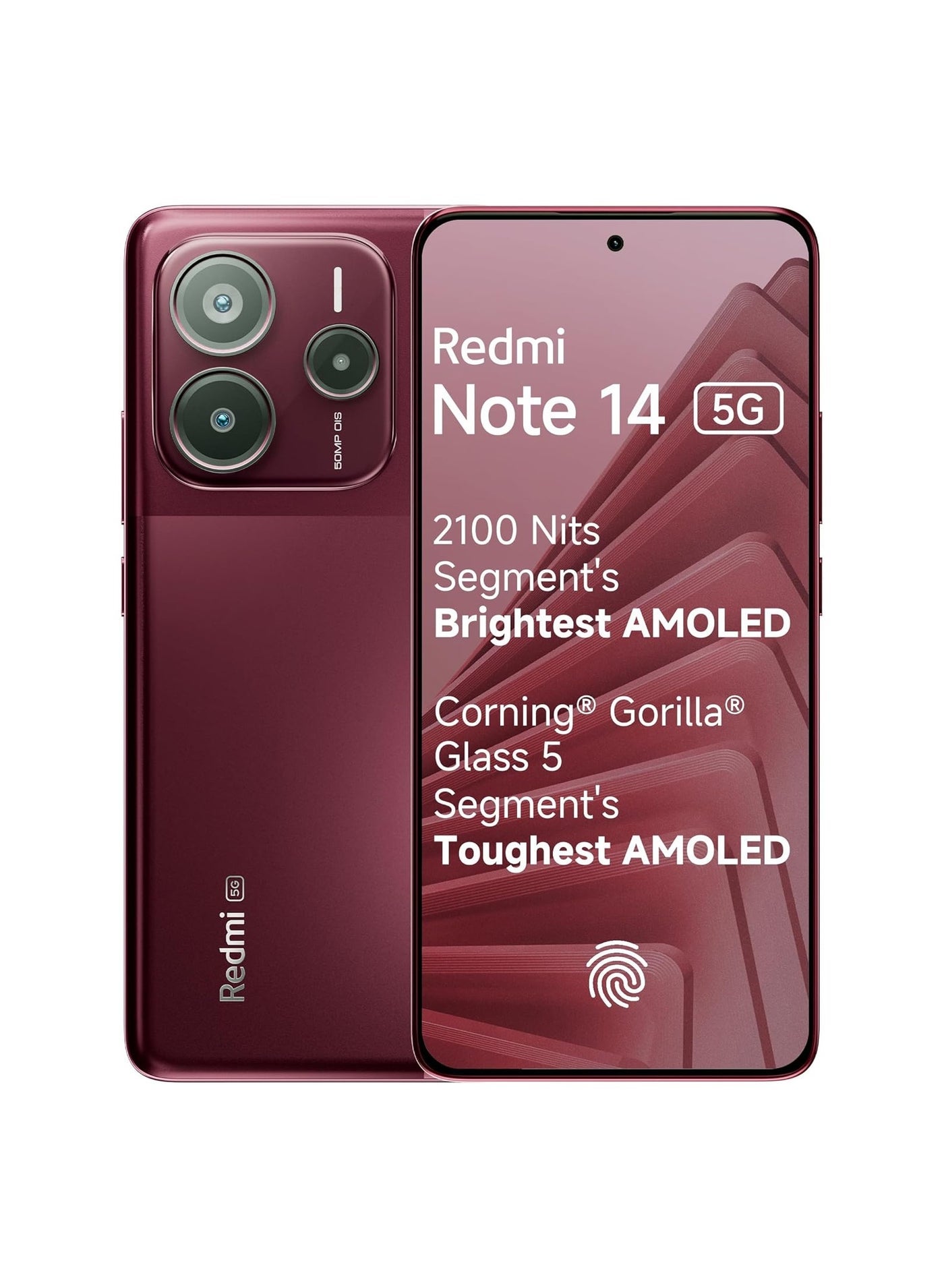 Compare Redmi Note 14 5G Crimson Art, 8GB RAM 256GB Storage | Global Debut MTK Dimensity 7025 Ultra | 2100 nits Segment Brightest 120Hz AMOLED | 50MP Sony LYT 600 OIS+EIS Triple Camera at KSA Price