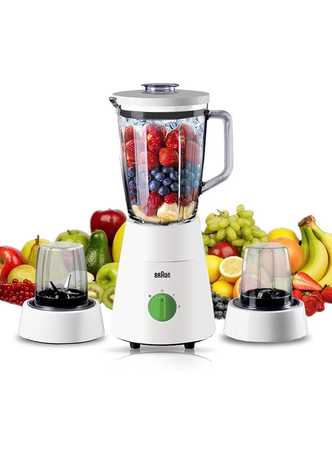Blender 3 in 1, Glass Jug, 2 Speeds, Pulse…