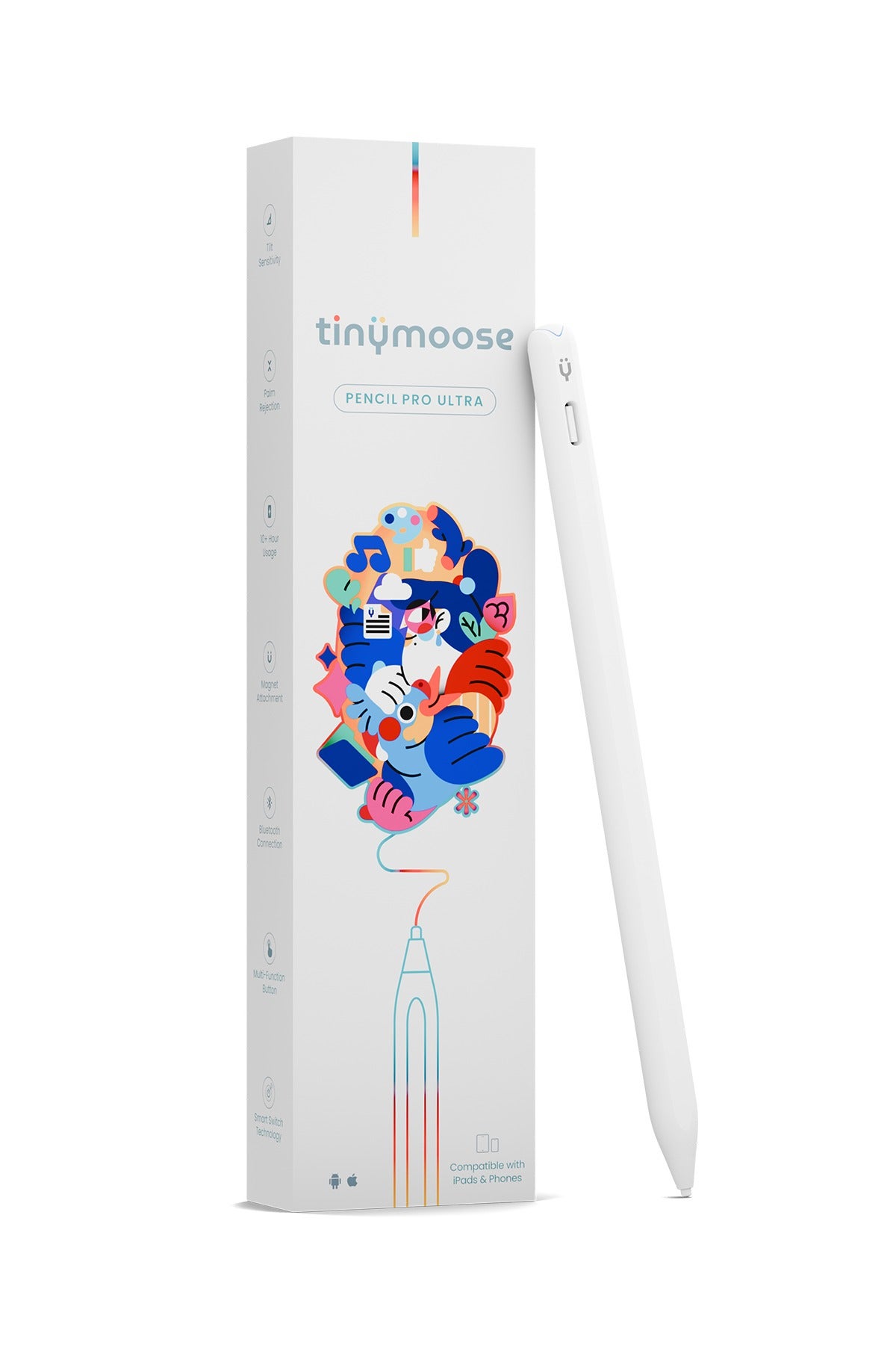 Compare Pencil Pro Ultra Stylus iPad Pen with SmartSwitch Technology – Compatible with iPad, iPhone, Samsung, Android Smartphones & Tablets – Switch Between Devices Instantly  Alpine White at KSA Price