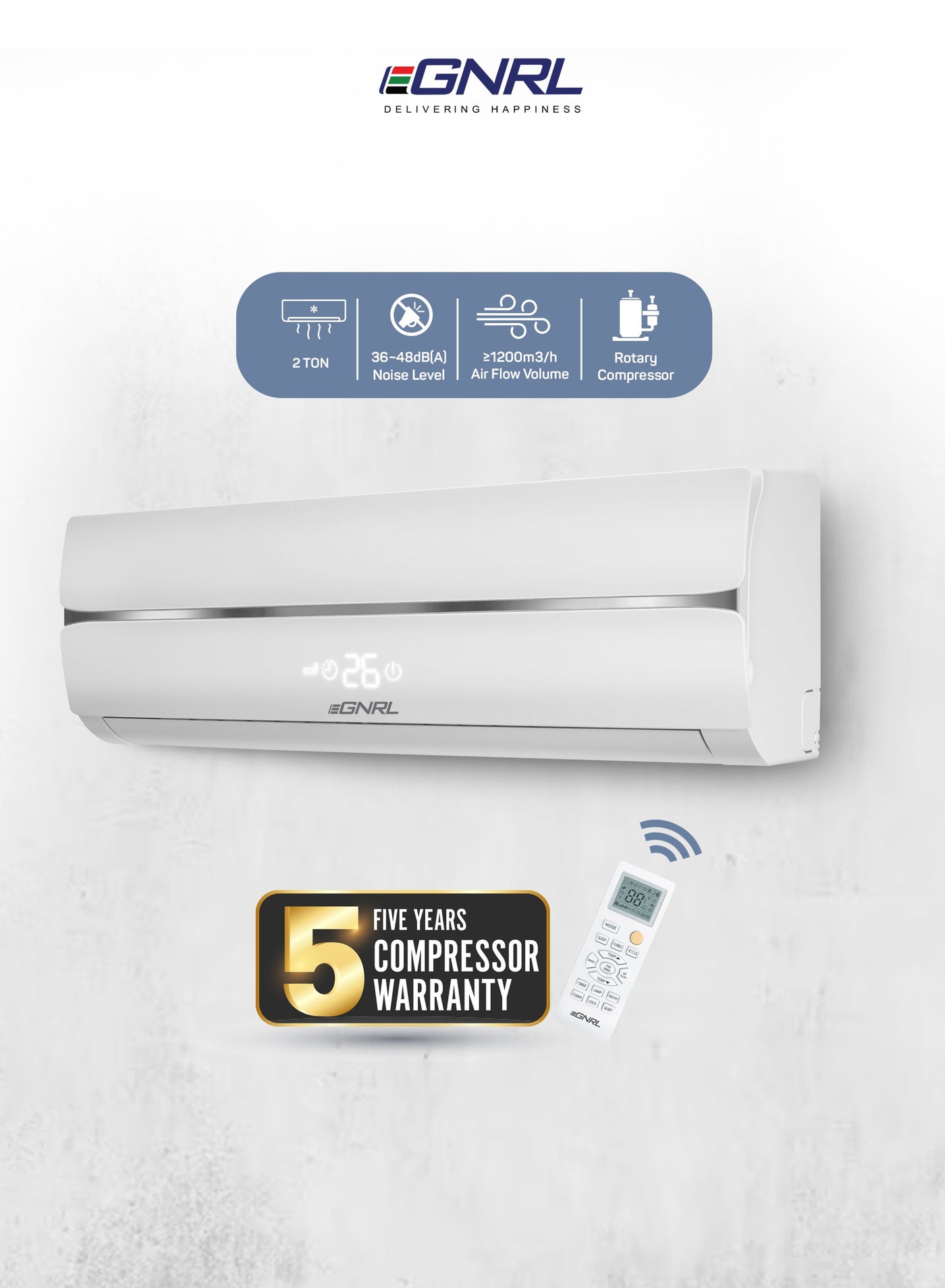2 Ton Split AC T3 Rotary R410a| 4 Way…