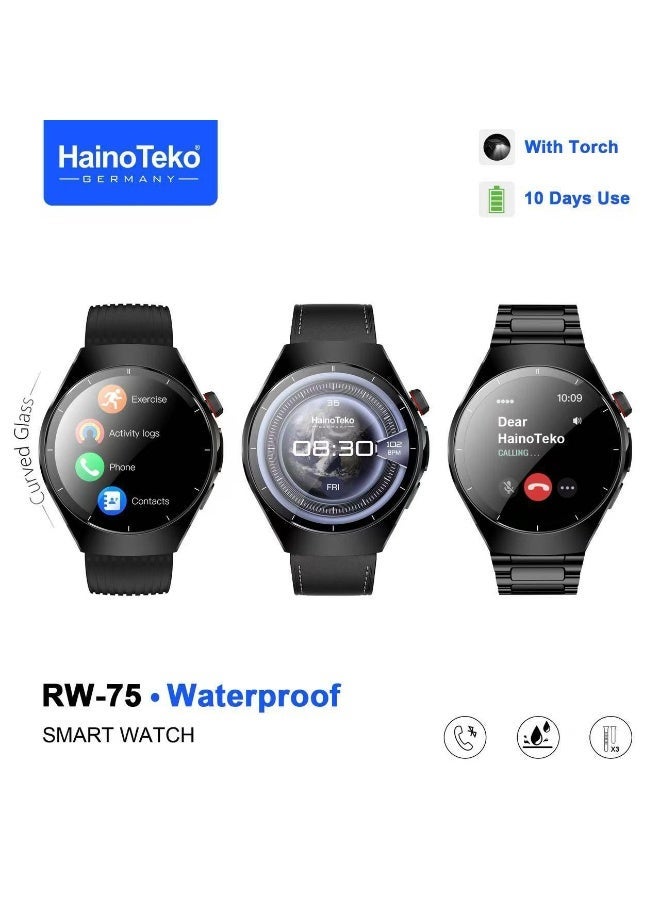 Haino Teko RW-75 Waterproof Smart Watch With Curved…