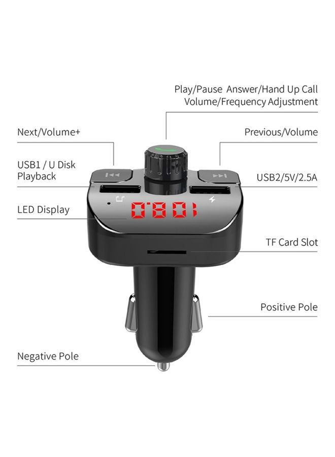 Compare MP3 With Car Charger With 2USB Ports 2.1 Amp at KSA Price