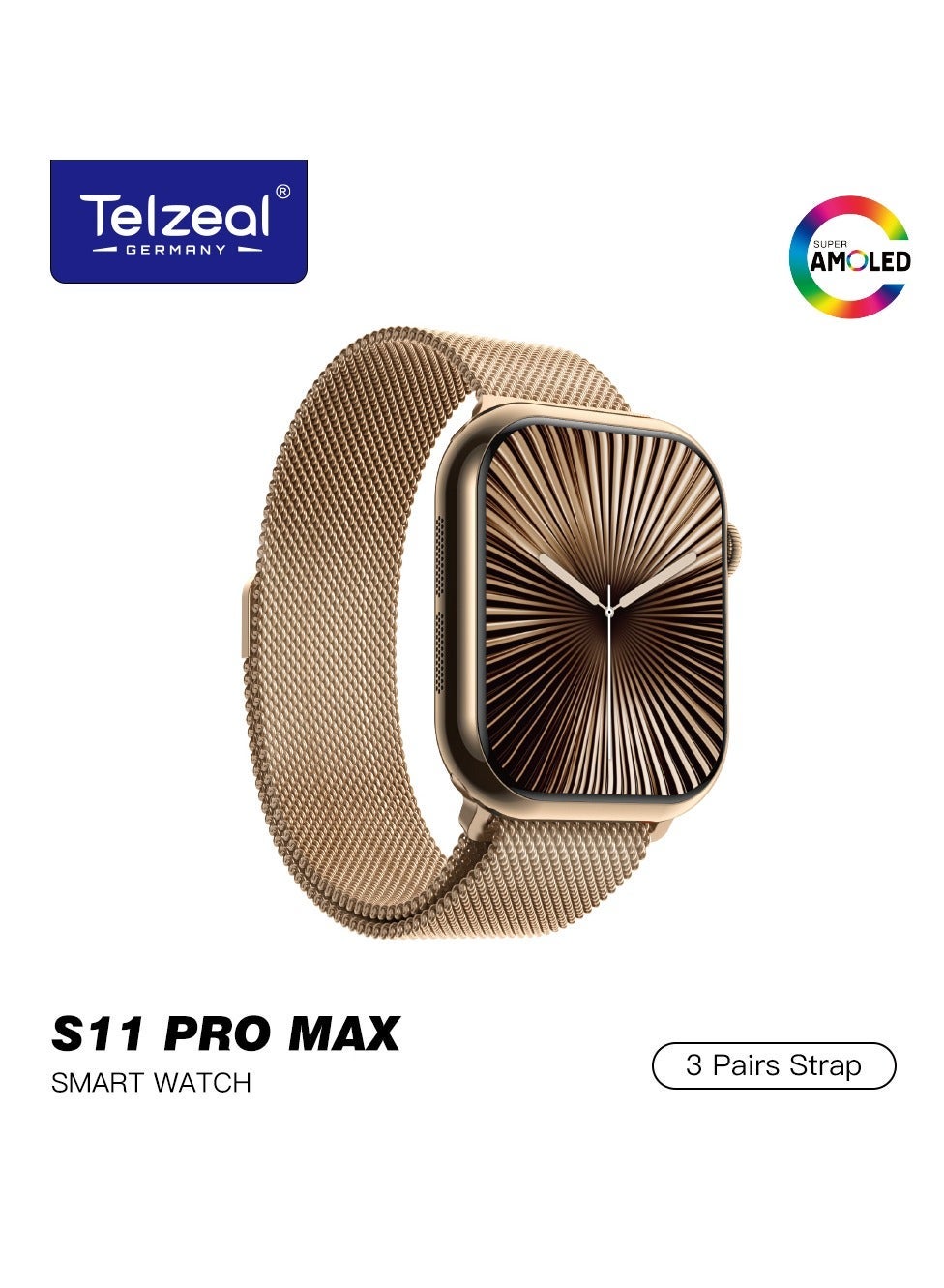 S11 Pro Max Smartwatch AMOLED Display Local…