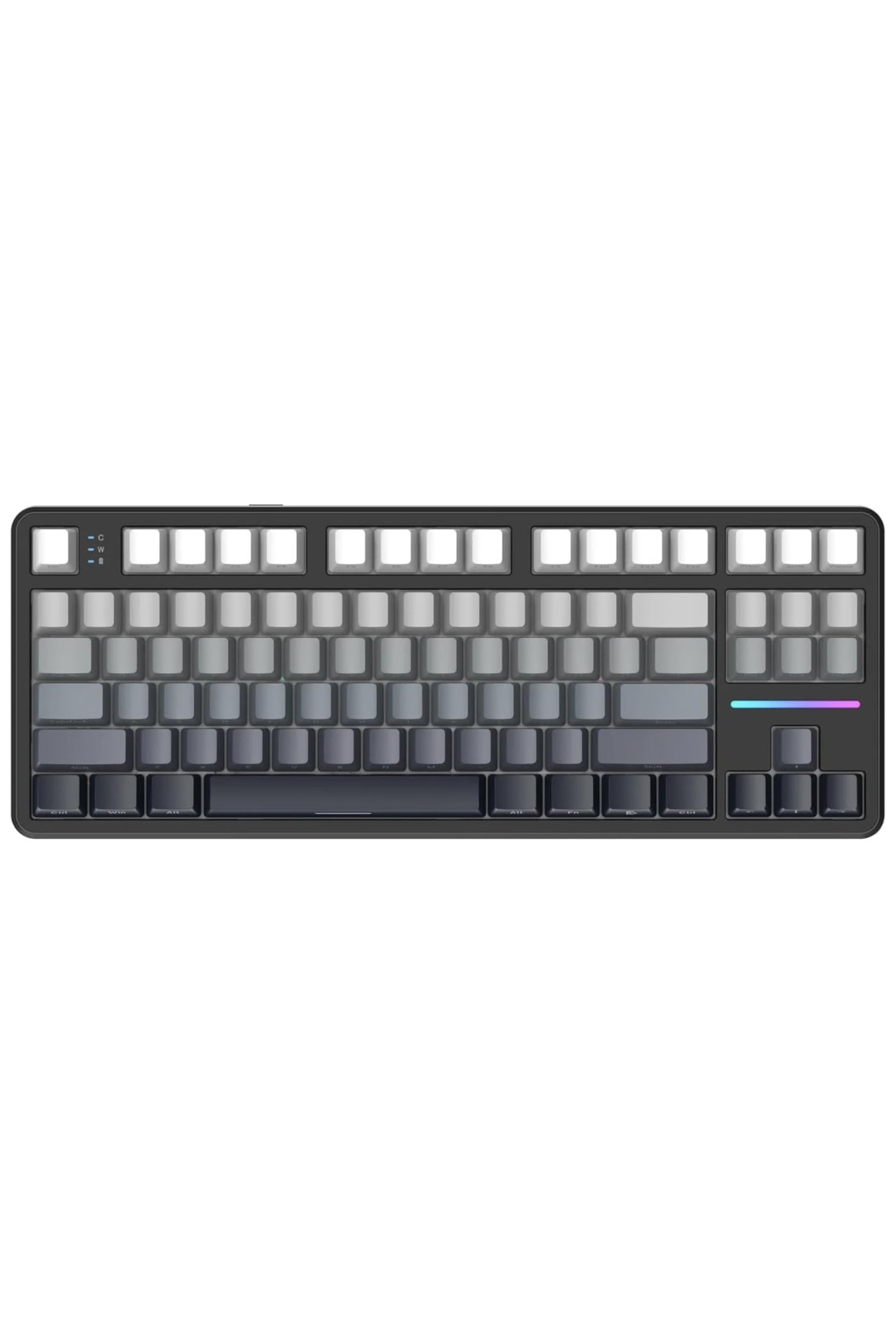 Compare Attack Shark X87 87?Key Hot?Swappable Mechanical Gaming Keyboard, Bluetooth 5.02.4GHzWired, RGB Backlit, 4000?mAh Battery White Contour at KSA Price