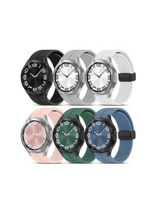 Compare No Gap Silicone Sport Strap for Samsung Galaxy Watch 5 Pro 45mm, Galaxy Watch 56 40mm, 44mm, Galaxy Watch 6 Classic 43mm, 47mm – Adjustable, Comfortable, Durable Fitness Watch Band for Men & Women – Multiple Colors Available at KSA Price