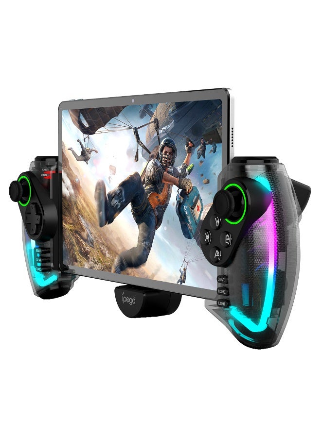 Compare RGB Bluetooth Gamepad for Nintendo Switch, iPhone 15141312, Android, iOS, iPad, PC & PS3 – Wireless Stretchable Mechanical Controller with Linear Motor Vibration, Turbo, AutoFire, Wake Function, 6Axis Gyroscope & 600mAh Battery at KSA Price