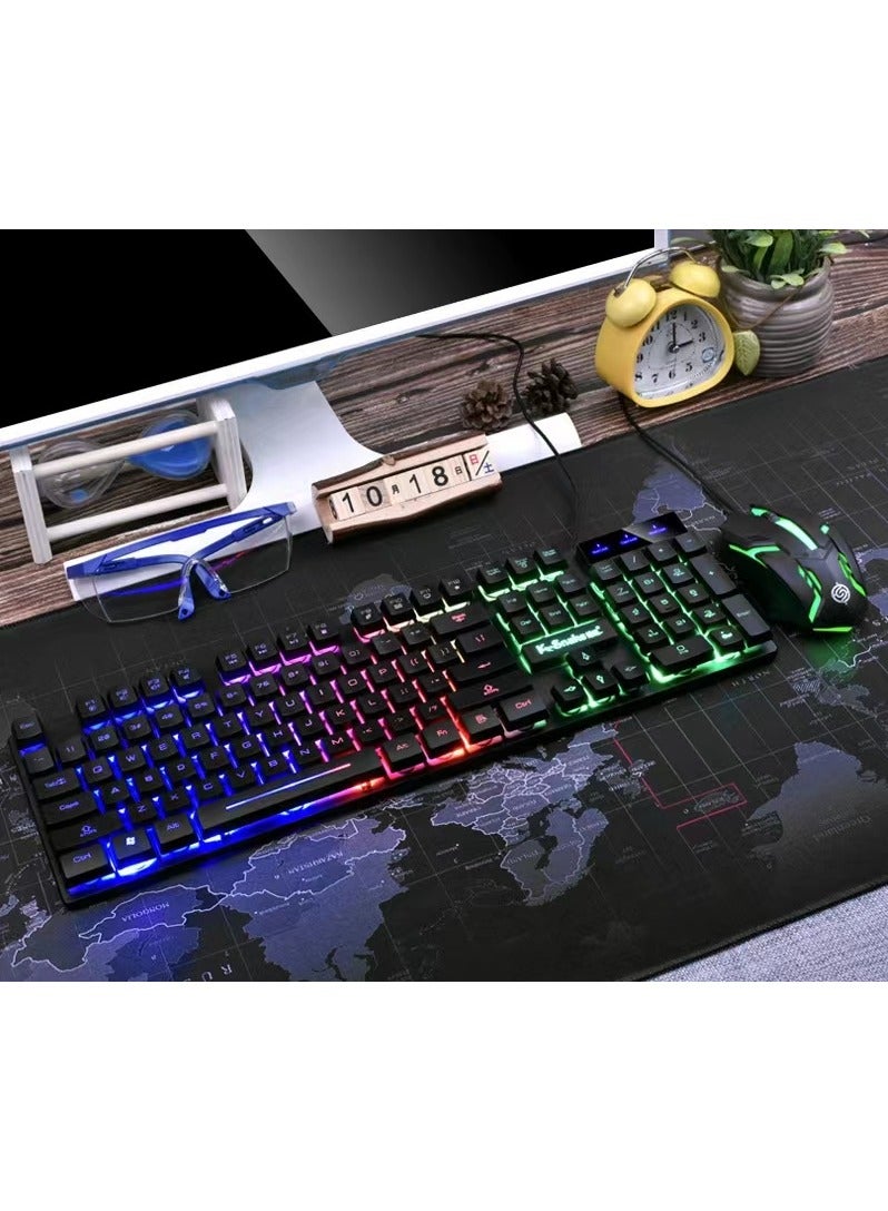 RGB Keyboard And Gaming Mouse, Wired Keyboard…