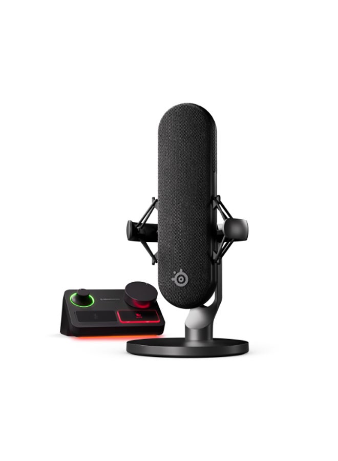 Compare SteelSeries Alias Pro  APAC, StudioQuality XLR Microphone  Designed for Gaming, Broadcast, and Podcasting with a ProGrade XLR Connection  Black at KSA Price