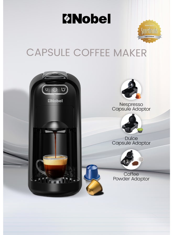 Multi-Capsule Coffee Machine 1400W Compatible with…