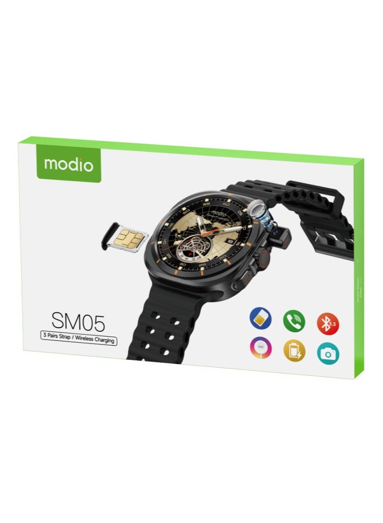 Modio SM05 Smartwatch with HD Calling Sim Card…