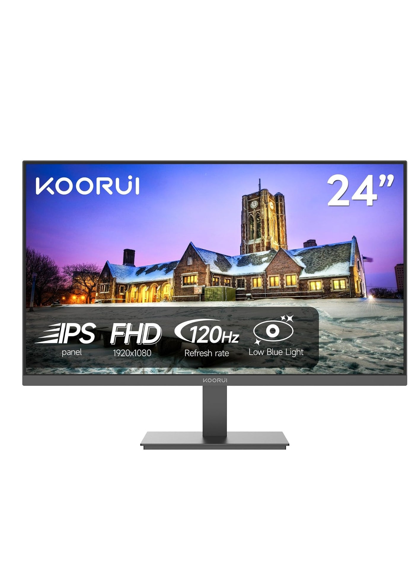 Compare KOORUI 24inch Gaming Monitor IPS FHD 1920 x 1080P 120Hz Refresh sRGB 99% Support Freesync Computer pc Monitors VESA Mount HDMI & VGA Ports E2411H at KSA Price